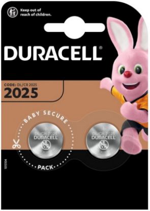 Slika Duracell 2025 LITHIUM 3V PAK2 CK baterije dugme