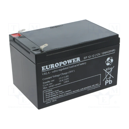 Picture of Baterija za UPS 12V 12Ah EuroPower ES12-12A